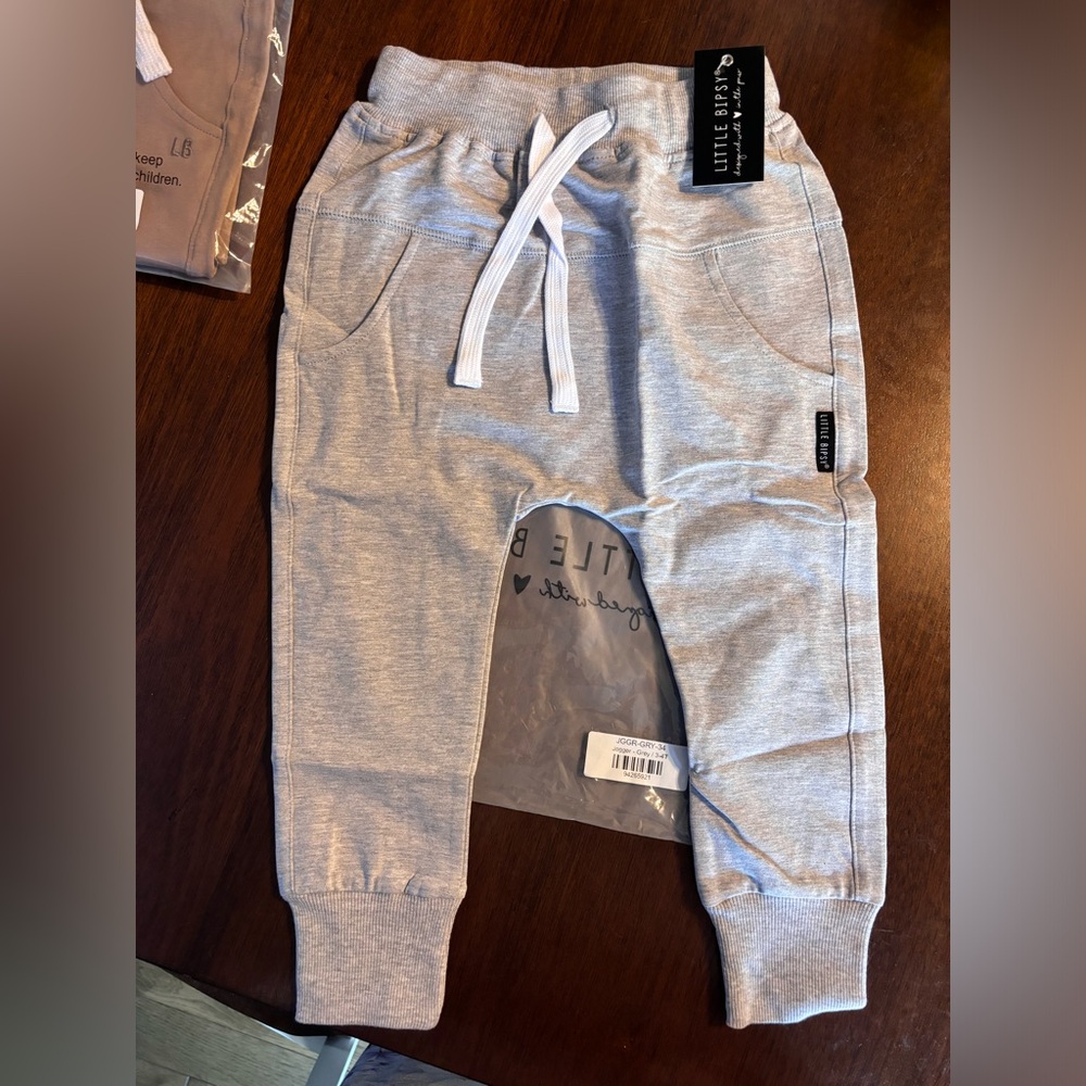 Little Bipsy Joggers- Grey